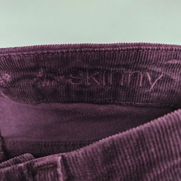 7 For All Mankind The Skinny Eggplant Purple Corduroy Stretch Jean 25 - Picture 8 of 12